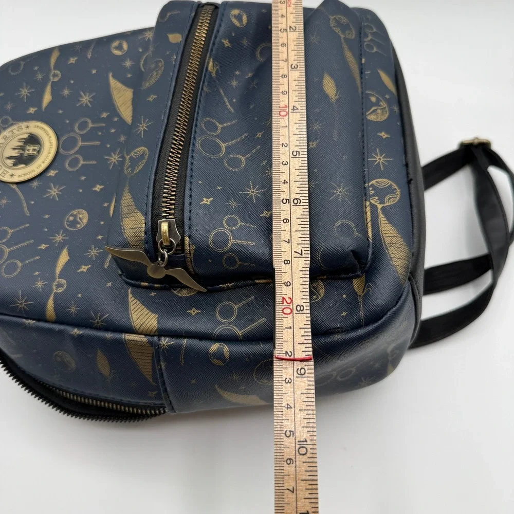 Harry Potter Bioworld Mini Backpack‎ Small Blue Quidditch Golden Snitch Hogwarts